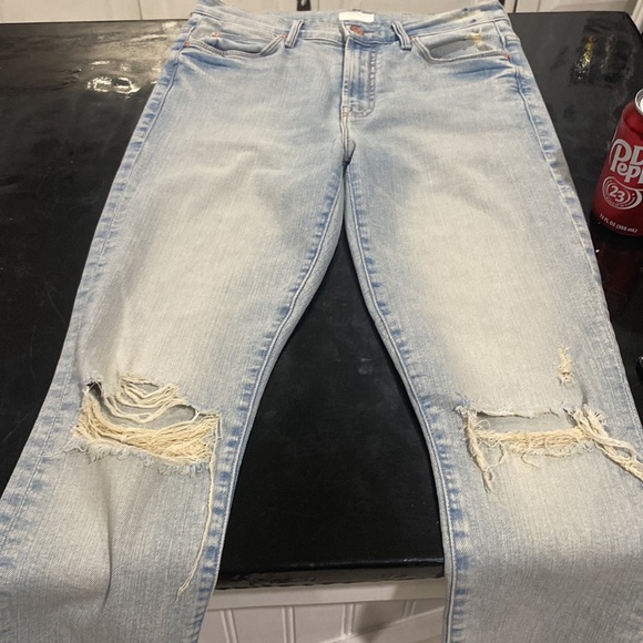 MOTHER THE STUNNER ZIP CROP ANKLE STEP FRAY IN ROLLING IN THE BUSHES - Picture 6 of 16